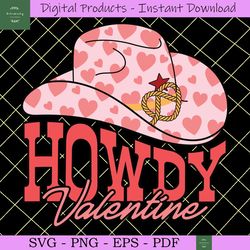 western hat heart valentine svg