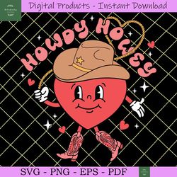 smiley cowboy howdy honey svg