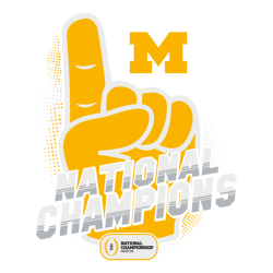 michigan college football national champions svg