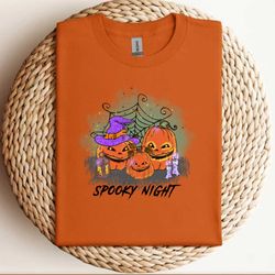 spooky night pumpkin family sublimation