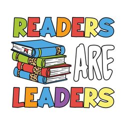 readers are leaders book lover svg