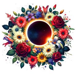 total solar eclipse april 8th 2024 png digital download files