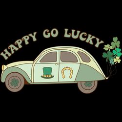 st. patrick's day happy go lucky svg digital download files