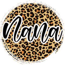 nana leopard svg digital download files