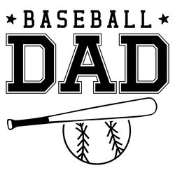 baseball dad svg cut file digital download files