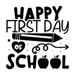 happy first day of school svg digital download files