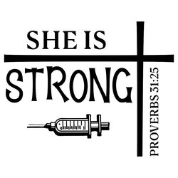 she is strong - nurse svg design digital download files