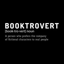 booktrovert - book lover svg design digital download files