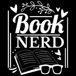 book nerd - book lover svg design digital download files