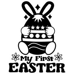 retro my first easter svg cut file digital download files