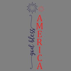 god bless america - 4th of july svg digital download files