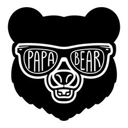 papa bear - father's day svg digital download files