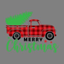christmas pickup with tree sublimation digital download files