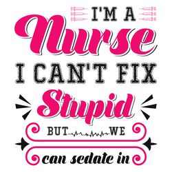 i'm a nurse t shirts design vector digital download files