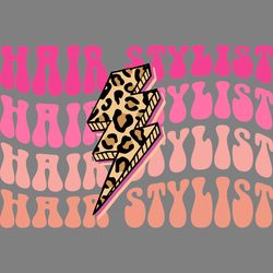 hair stylist thunderbolt svg cut file digital download files