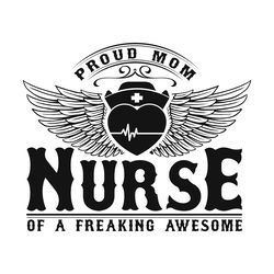 proud mon and nurse t-shirts design digital download files
