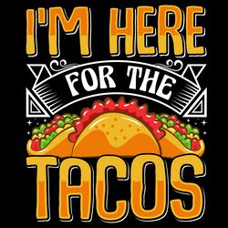 tacos day typography t-shirts design svg