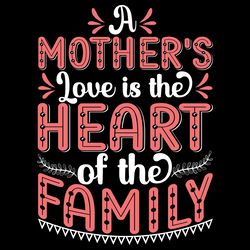 mother love is the heart t-shirt design digital download files