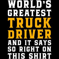 trucker world's greatest truck driver digital download files