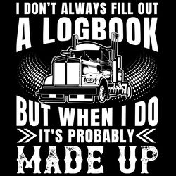 funny trucker logbook truck driving gift