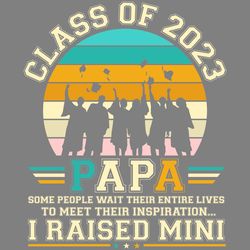 class of 2023 dad graduation vintage digital download files