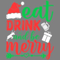 eat drink and be merry christmas gifts digital download files