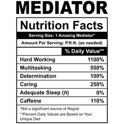 funny mediator nutrition facts digital download files