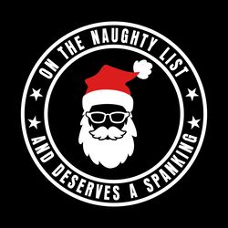 on the naughty list christmas spanking digital download files