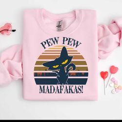 pew pew madafakas funny black cat