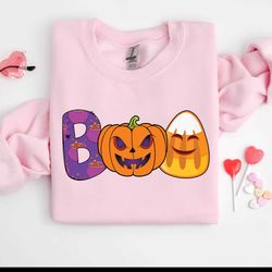 boo pumpkin candy corn halloween png