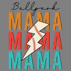 ballpark mama - baseball png sublimation