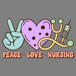 peace love nursing - nurse sublimation digital download files