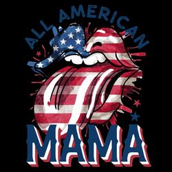 all american mama - 4th of july png digital download files