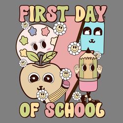 first day of school sublimation png digital download files