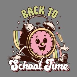 groovy back to school time sublimation digital download files