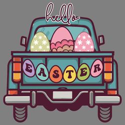 retro hello easter png sublimation digital download files