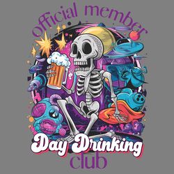 official member day drinking club png digital download files