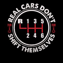mechanic t shirt design real cars don't digital download files
