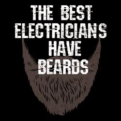 electrician t-shirt electrician beard digital download files