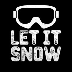 funny skiing shirt design let it snow digital download files