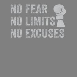 boxing t-shirt design no fear no limit digital download files