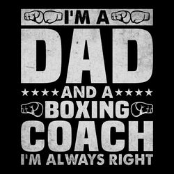 boxing t-shirt design dad boxing coach digital download files
