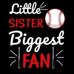 baseball little sister biggest fan shirt