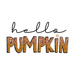 hello pumpkin leopard and halloween digital download files