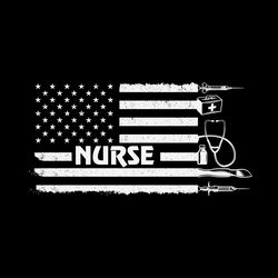 nurses american flag cricut files digital download files