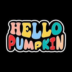 hello pumpkin wavy retro groovy t shirt digital download files