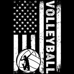 funny volleyball usa flag patriotic digital download files