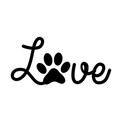 cat love paw svg cricut file digital download files