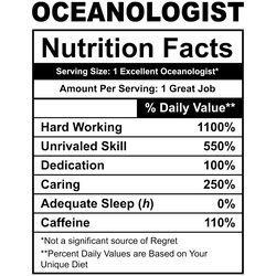 funny oceanologist nutrition facts digital download files