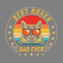 vintage best boxer dad ever dog lover digital download files